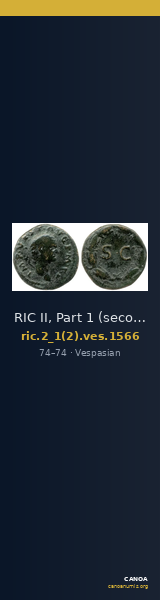RIC II, Part 1 (second edition) Vespasian 1566 — CANOA