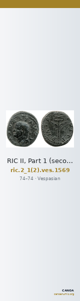 RIC II, Part 1 (second edition) Vespasian 1569 — CANOA