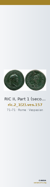 RIC II, Part 1 (second edition) Vespasian 157 — CANOA