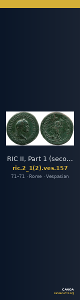 RIC II, Part 1 (second edition) Vespasian 157 — CANOA