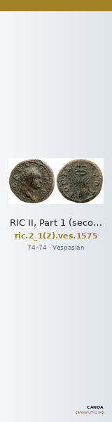RIC II, Part 1 (second edition) Vespasian 1575 — CANOA
