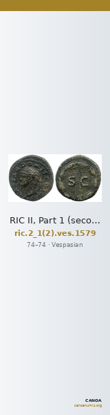 RIC II, Part 1 (second edition) Vespasian 1579 — CANOA