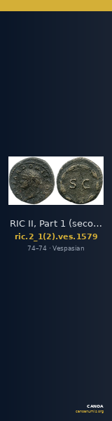 RIC II, Part 1 (second edition) Vespasian 1579 — CANOA