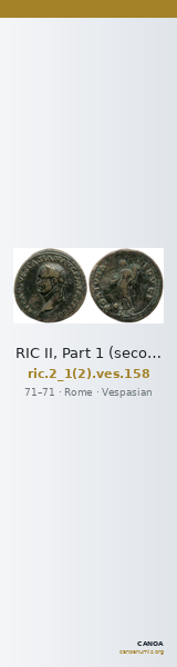 RIC II, Part 1 (second edition) Vespasian 158 — CANOA