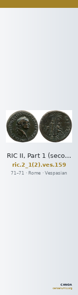 RIC II, Part 1 (second edition) Vespasian 159 — CANOA