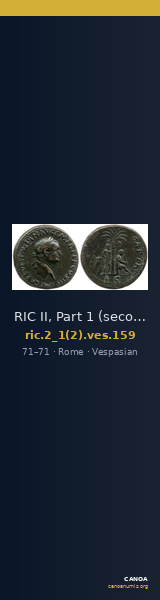 RIC II, Part 1 (second edition) Vespasian 159 — CANOA