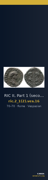RIC II, Part 1 (second edition) Vespasian 16 — CANOA
