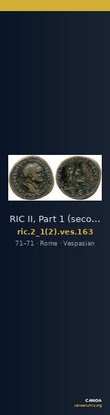RIC II, Part 1 (second edition) Vespasian 163 — CANOA