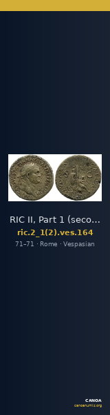 RIC II, Part 1 (second edition) Vespasian 164 — CANOA