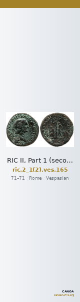 RIC II, Part 1 (second edition) Vespasian 165 — CANOA