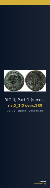 RIC II, Part 1 (second edition) Vespasian 165 — CANOA