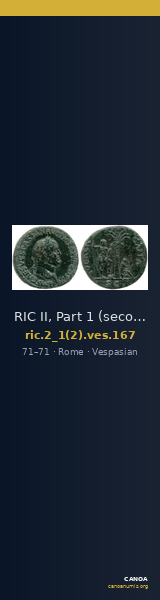 RIC II, Part 1 (second edition) Vespasian 167 — CANOA