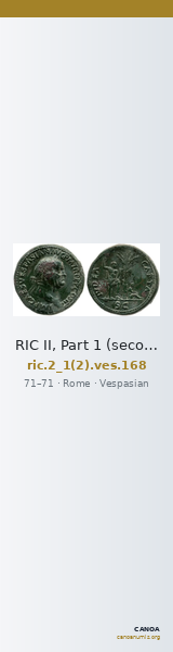 RIC II, Part 1 (second edition) Vespasian 168 — CANOA