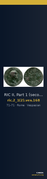 RIC II, Part 1 (second edition) Vespasian 168 — CANOA