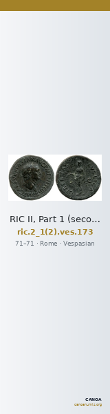 RIC II, Part 1 (second edition) Vespasian 173 — CANOA