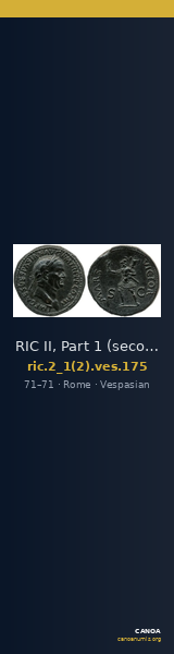 RIC II, Part 1 (second edition) Vespasian 175 — CANOA