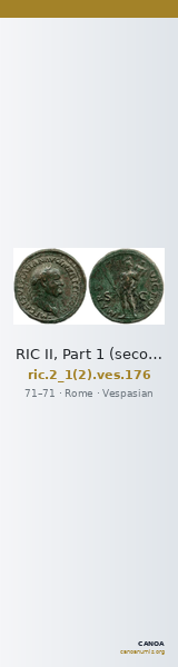 RIC II, Part 1 (second edition) Vespasian 176 — CANOA