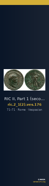 RIC II, Part 1 (second edition) Vespasian 176 — CANOA