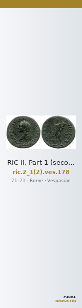 RIC II, Part 1 (second edition) Vespasian 178 — CANOA
