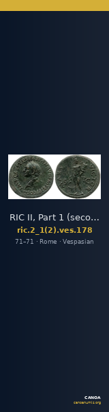 RIC II, Part 1 (second edition) Vespasian 178 — CANOA