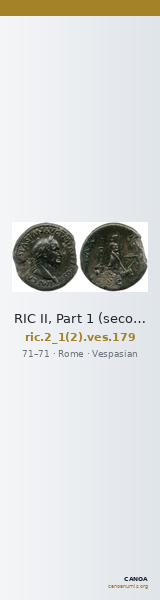RIC II, Part 1 (second edition) Vespasian 179 — CANOA