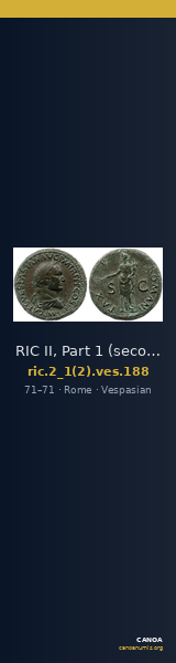 RIC II, Part 1 (second edition) Vespasian 188 — CANOA