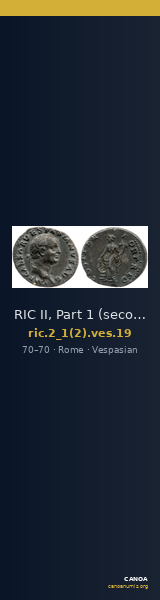 RIC II, Part 1 (second edition) Vespasian 19 — CANOA