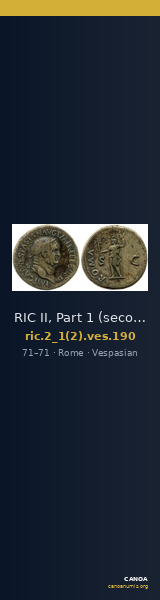 RIC II, Part 1 (second edition) Vespasian 190 — CANOA