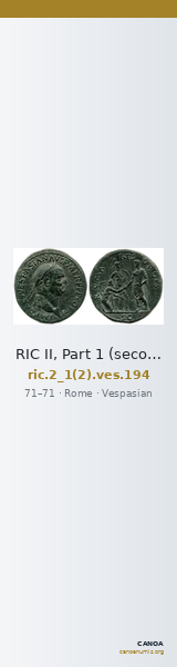 RIC II, Part 1 (second edition) Vespasian 194 — CANOA