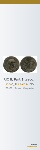 RIC II, Part 1 (second edition) Vespasian 195 — CANOA