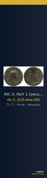RIC II, Part 1 (second edition) Vespasian 195 — CANOA
