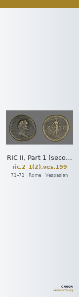 RIC II, Part 1 (second edition) Vespasian 199 — CANOA