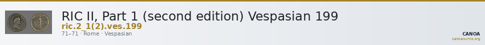 RIC II, Part 1 (second edition) Vespasian 199 — CANOA