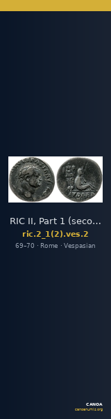 RIC II, Part 1 (second edition) Vespasian 2 — CANOA