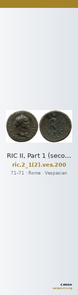 RIC II, Part 1 (second edition) Vespasian 200 — CANOA