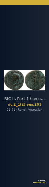 RIC II, Part 1 (second edition) Vespasian 203 — CANOA