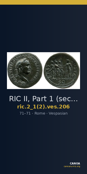 RIC II, Part 1 (second edition) Vespasian 206 — CANOA