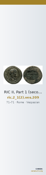 RIC II, Part 1 (second edition) Vespasian 209 — CANOA