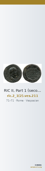 RIC II, Part 1 (second edition) Vespasian 211 — CANOA