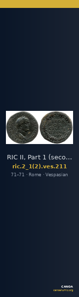 RIC II, Part 1 (second edition) Vespasian 211 — CANOA