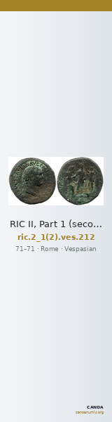 RIC II, Part 1 (second edition) Vespasian 212 — CANOA