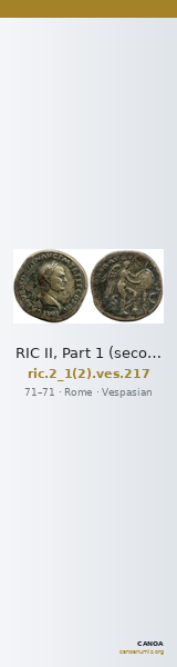 RIC II, Part 1 (second edition) Vespasian 217 — CANOA