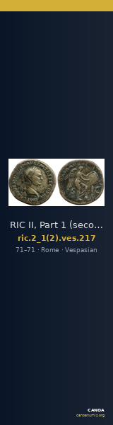 RIC II, Part 1 (second edition) Vespasian 217 — CANOA
