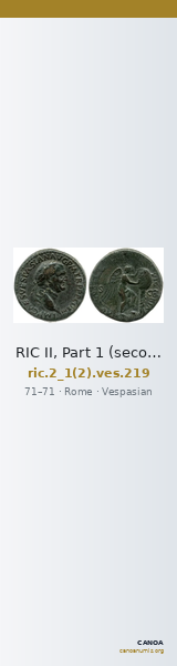 RIC II, Part 1 (second edition) Vespasian 219 — CANOA