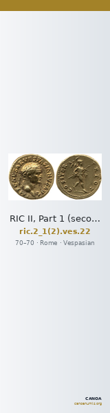 RIC II, Part 1 (second edition) Vespasian 22 — CANOA