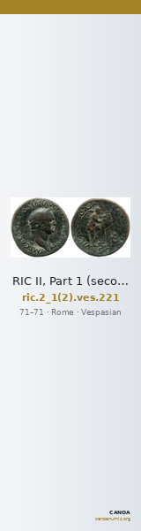 RIC II, Part 1 (second edition) Vespasian 221 — CANOA