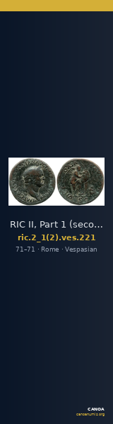 RIC II, Part 1 (second edition) Vespasian 221 — CANOA