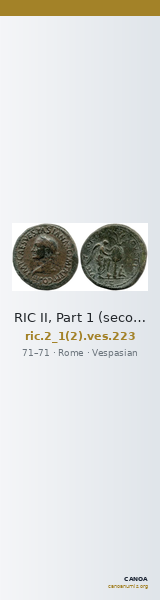 RIC II, Part 1 (second edition) Vespasian 223 — CANOA