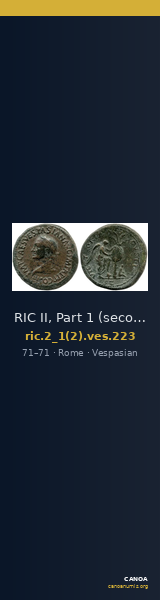 RIC II, Part 1 (second edition) Vespasian 223 — CANOA