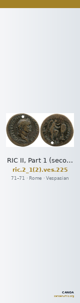 RIC II, Part 1 (second edition) Vespasian 225 — CANOA